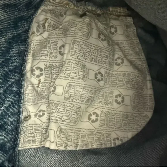 Mossimo Supply Co. High Rise Mom Stretch Blue Jeans with Distressed Details 8/29 - Picture 8 of 8